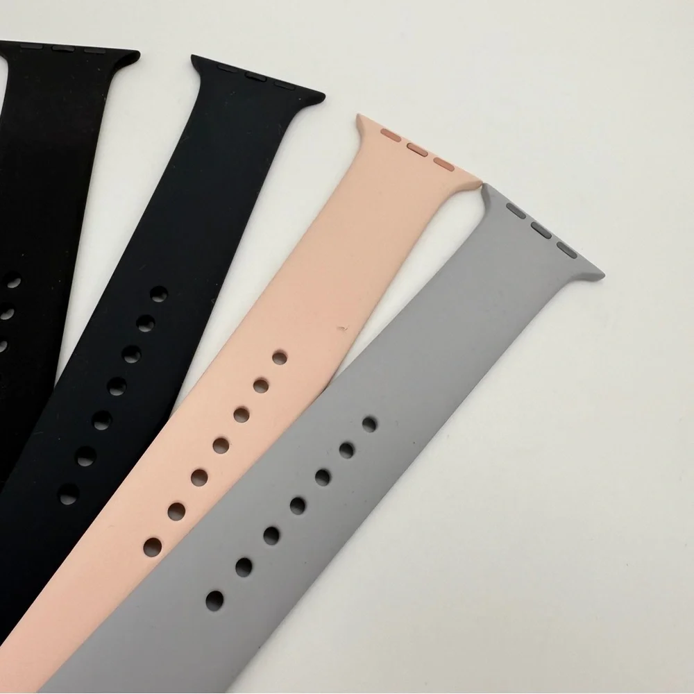 Genuine Authentic Apple Watch Band Replacement Black Midnight Light Grey Pink